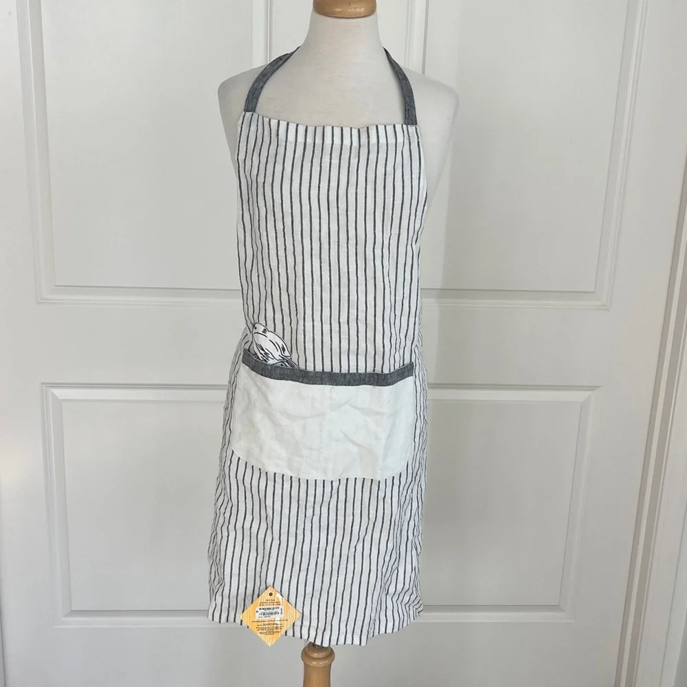 Modern Heirloom Martha Stewart Collection 100% linen apron NWT